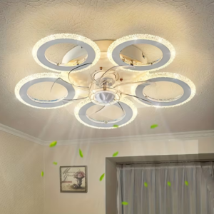 1pc-5 Circles Ceiling Fan Light Fixture