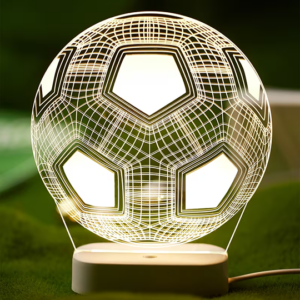 3d Creative Football Luminous Night Light