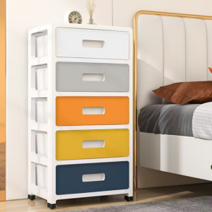 Modern Minimalist Nightstand with 3 Drawers